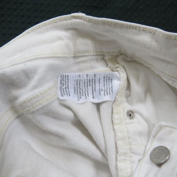 J. Crew Mercantile Women's Mid rise Skinny White Jeans 28x28  EUC - Picture 5 of 9